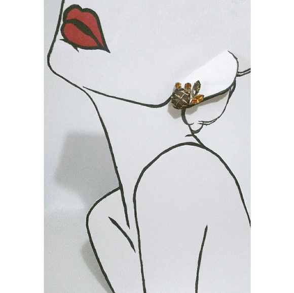 Vintage Beau Jewels rootbeer climber earrings - Picture 2 of 8